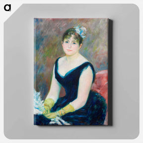 アートパネル-Madame Léon Clapisson - ピエール オーギュスト ルノワール Canvas.