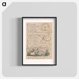 アートポスター-Songs of Innocence and of Experience, Plate 12, "Spring" - ウィリアム ブレイク Poster.
