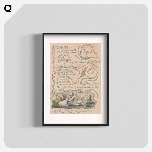 アートポスター-Songs of Innocence and of Experience, Plate 12, "Spring" - ウィリアム ブレイク Poster.