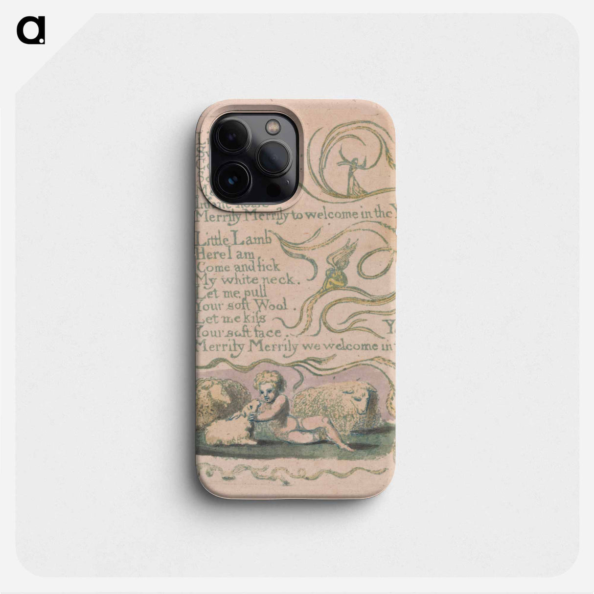 Songs of Innocence and of Experience, Plate 12, "Spring" - ウィリアム ブレイク Phone Case.