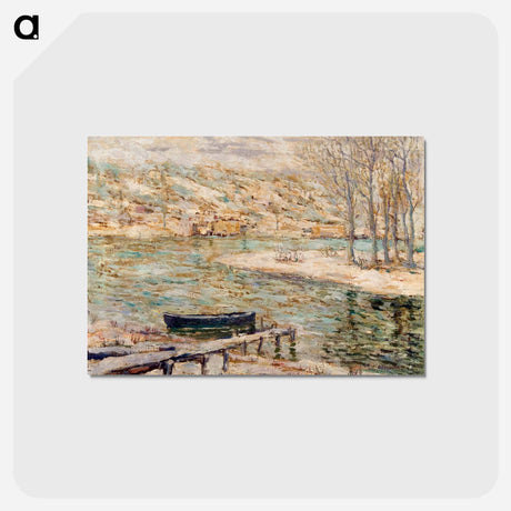 アートポストカード-River Scene–Boat and Trees
 - バーンズ・コレクション Postcard.