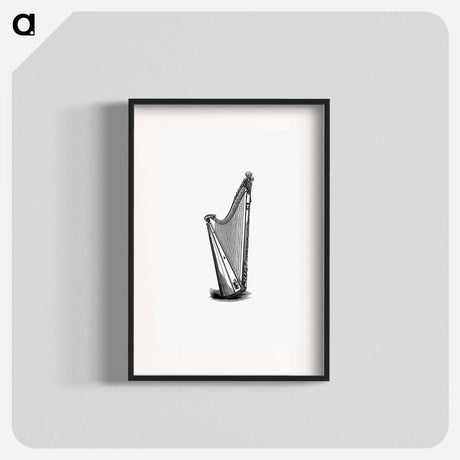 アートポスター-Harp from The Literary Remains Of The Rev. Thomas Price
 - 大英図書館 Poster.