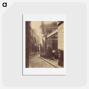 アートポストカード-Entrée du passage de la Réunion
 - ウジェーヌ アジェ Postcard.
