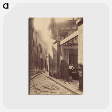アートポストカード-Entrée du passage de la Réunion
 - ウジェーヌ アジェ Postcard.