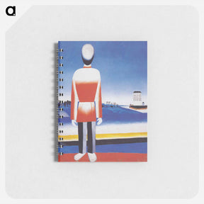 アートメモ帳-Man in Suprematist Landscape - カジミール マレーヴィチ Memo.