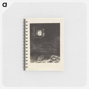 アートメモ帳-Precarious Glimmering, a Head Suspended from Infinity - オディロン ルドン Memo.