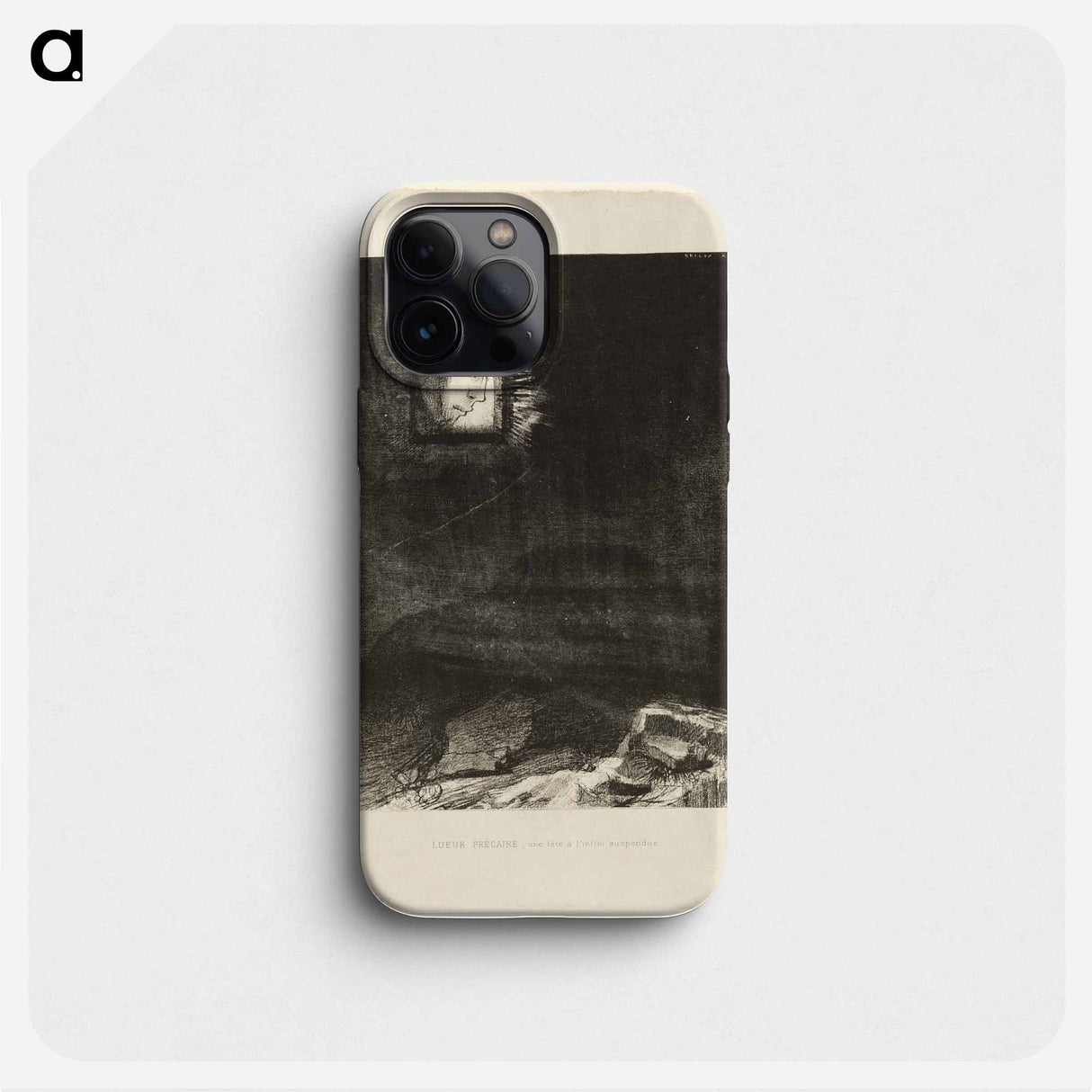 Precarious Glimmering, a Head Suspended from Infinity - Odilon Redon Phone Case.