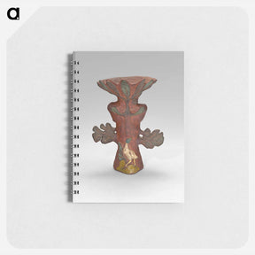 アートメモ帳-Vase in the Form of a Tropical Plant with Bird and Deity - ポール ゴーギャン Memo.