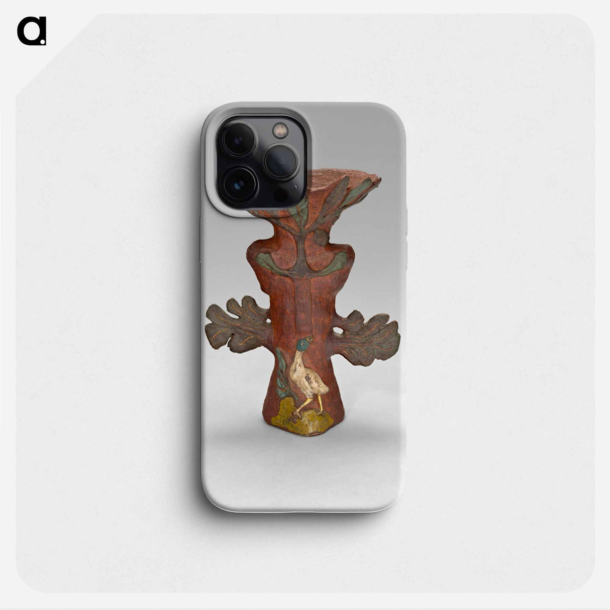 Vase in the Form of a Tropical Plant with Bird and Deity - ポール ゴーギャン Phone Case.