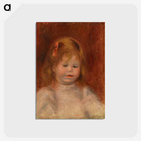 アートポストカード-Portrait of Jean Renoir - ピエール オーギュスト ルノワール Postcard.