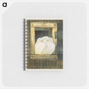 アートメモ帳-Witte duiven in venster - テオ ヴァン ホイテマ Memo.