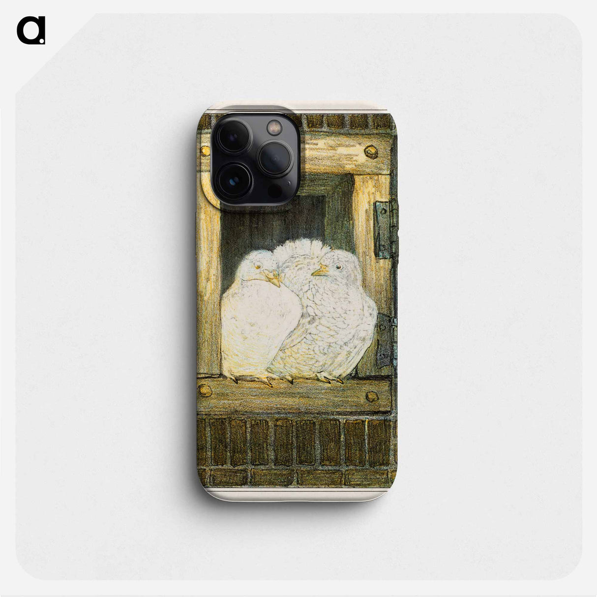 Witte duiven in venster - テオ ヴァン ホイテマ Phone Case.