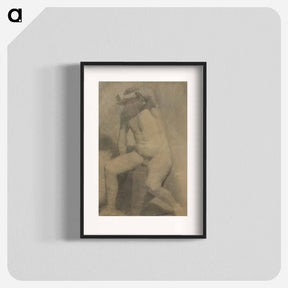 アートポスター-Nude Man Seated - トーマス エイキンズ Poster.
