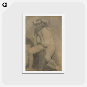 アートポストカード-Nude Man Seated - トーマス エイキンズ Postcard.
