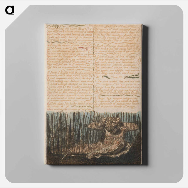 アートパネル-The First Book of Urizen, Plate 6, "Muster around the Bleak Desarts...." - ウィリアム ブレイク Canvas.
