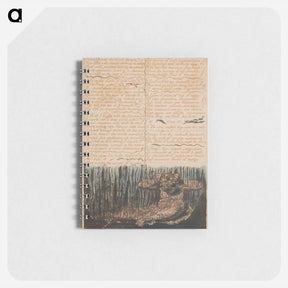 アートメモ帳-The First Book of Urizen, Plate 6, "Muster around the Bleak Desarts...." - ウィリアム ブレイク Memo.