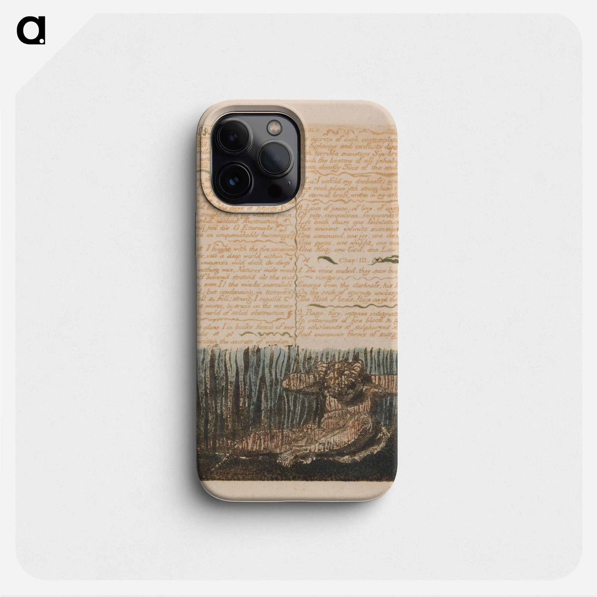 The First Book of Urizen, Plate 6, "Muster around the Bleak Desarts...." - ウィリアム ブレイク Phone Case.