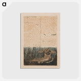 アートポストカード-The First Book of Urizen, Plate 6, "Muster around the Bleak Desarts...." - ウィリアム ブレイク Postcard.
