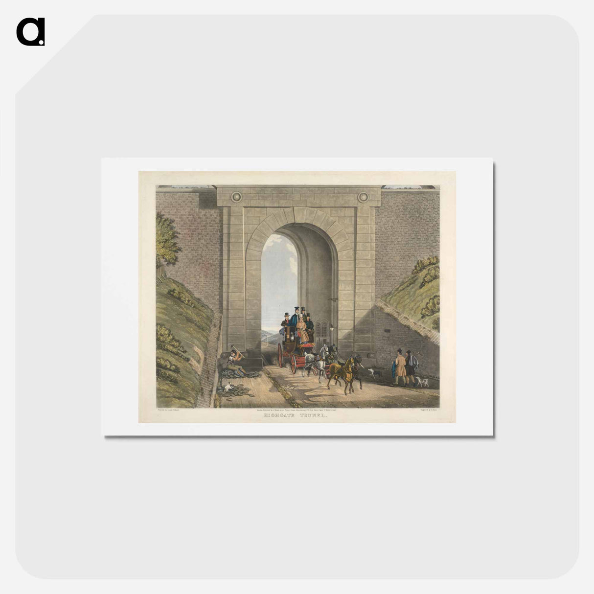 アートポストカード-Highgate Tunnel
 - イェール大学アートギャラリー Postcard.