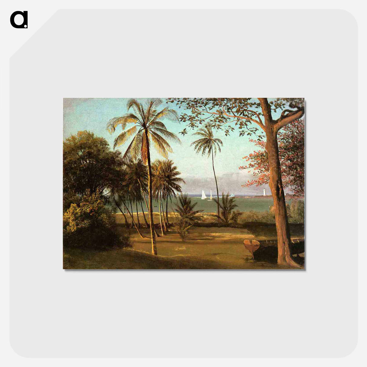 アートポストカード-Florida Scene - アルバート ビアスタット Postcard.