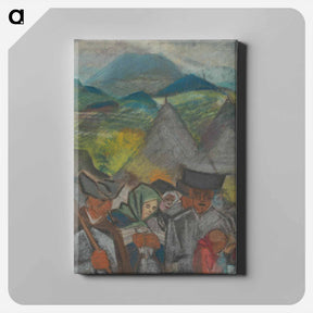 アートパネル-From the field of houses - アーノルド ピーター ワイズ クビンチャン Canvas.