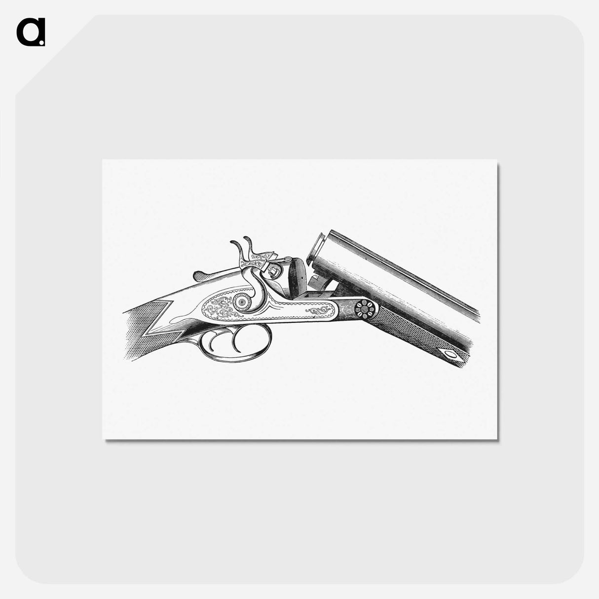 アートポストカード-Vintage Gun Published by S.W. Burley
 - 大英図書館 Postcard.