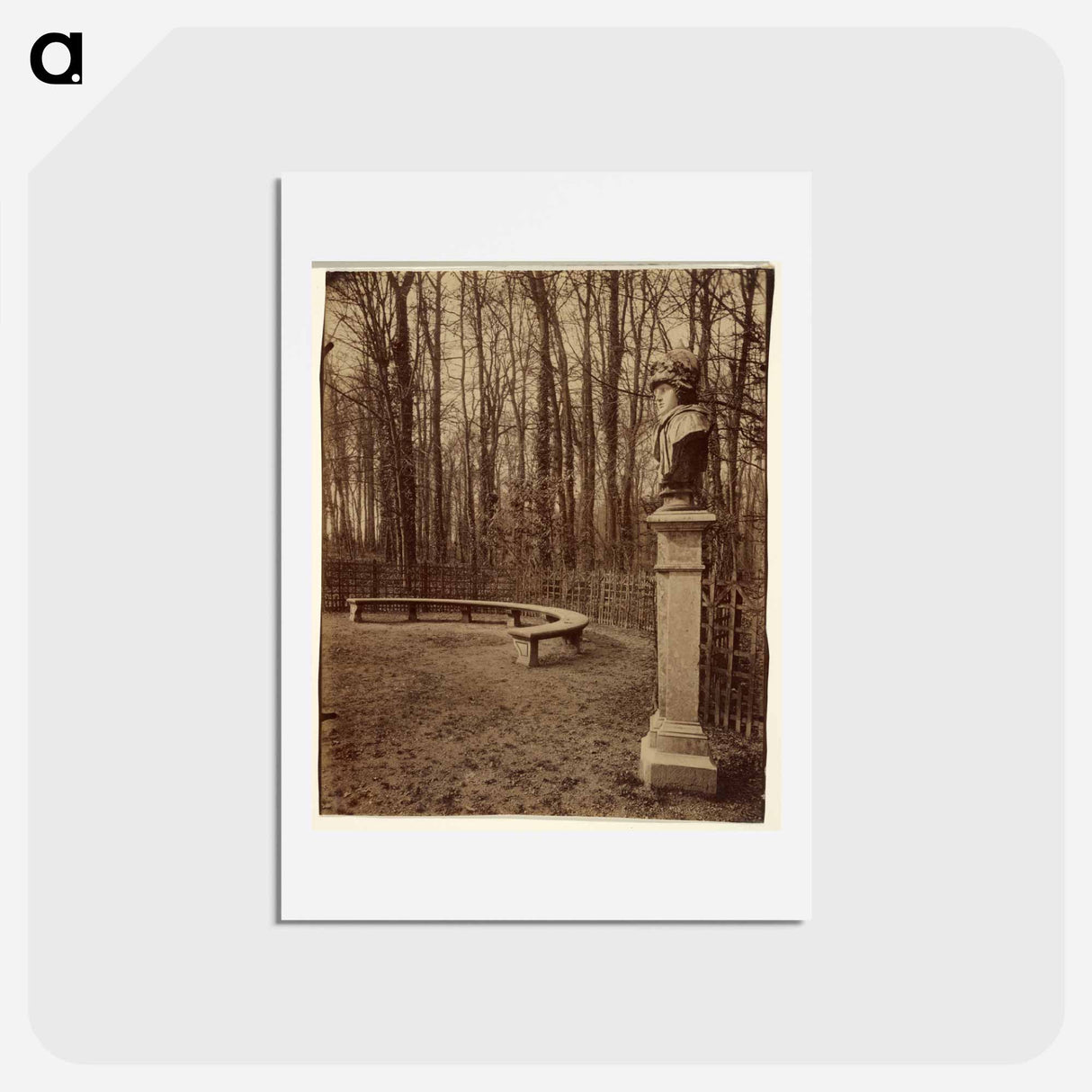 アートポストカード-Versailles, Bosquet de l'arc de triomphe
 - ウジェーヌ アジェ Postcard.
