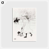 アートポストカード-In the Woods - アンリ ド トゥールーズ ロートレック Postcard.