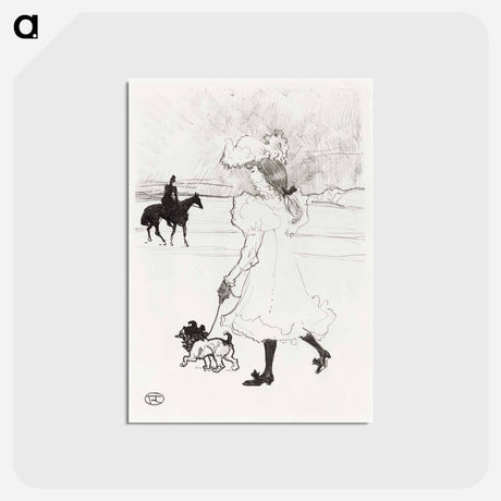 アートポストカード-In the Woods - アンリ ド トゥールーズ ロートレック Postcard.