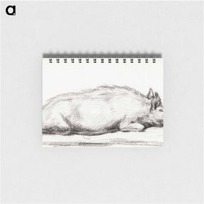 アートメモ帳-Lying pig - ジャン ベルナール Memo.