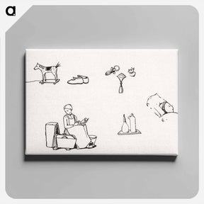 アートパネル-Woodcut icons - ユリー デ フラーハ Canvas.
