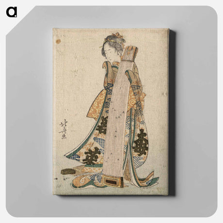 アートパネル-Hokusai's woman - 葛飾 北斎 Canvas.