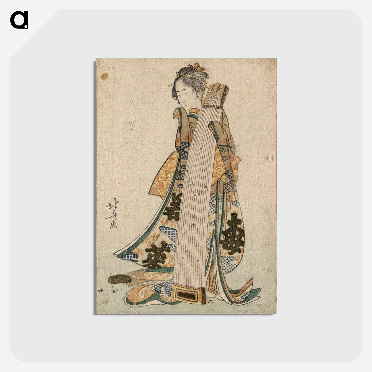 アートポストカード-Hokusai's woman - 葛飾 北斎 Postcard.