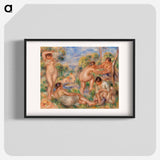 Bathing Group - Pierre Auguste Renoir Poster.