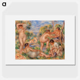 Bathing Group - Pierre Auguste Renoir Poster.