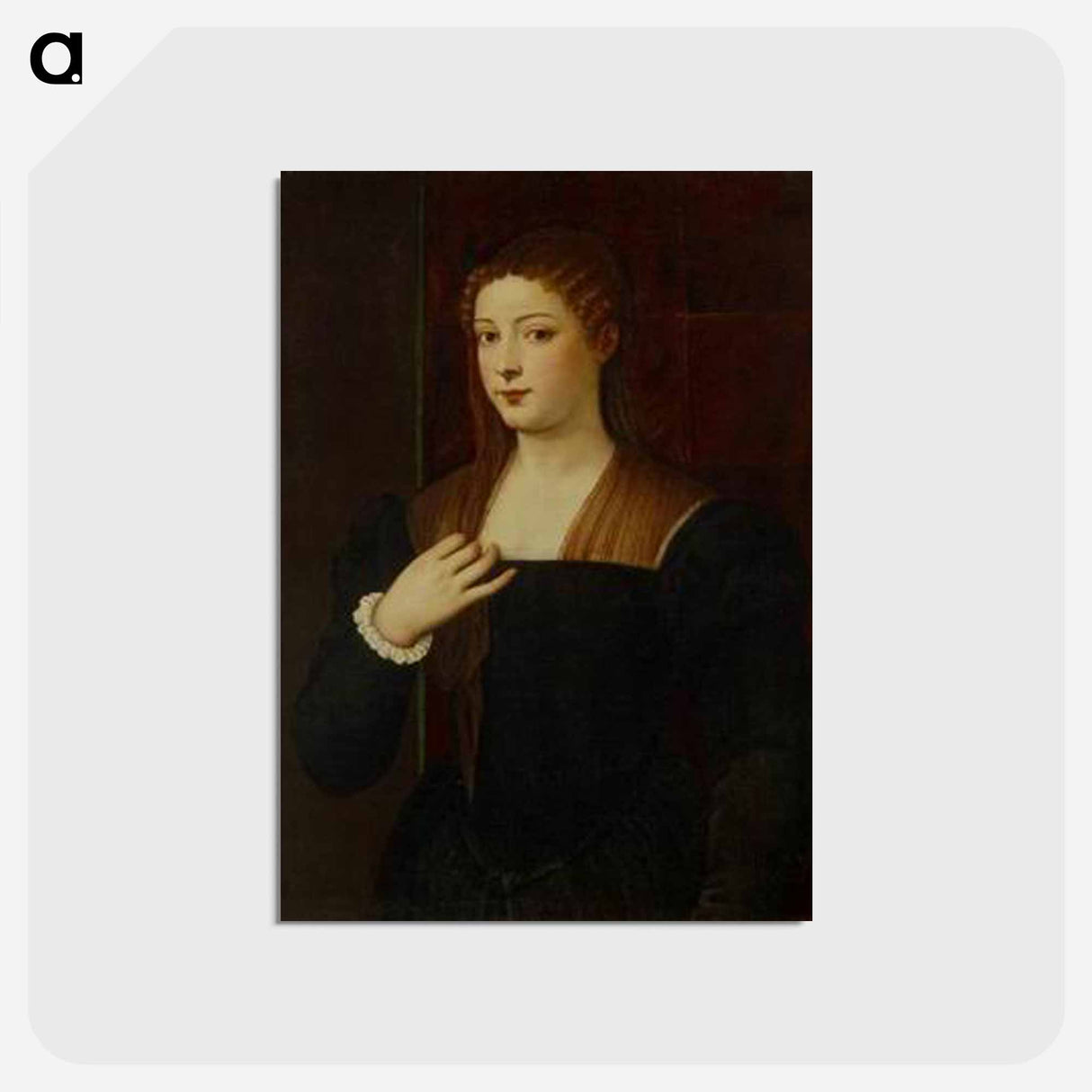 Giulia Gonzaga - ティツィアーノ ヴェチェッリオ Postcard.