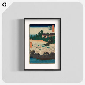 アートポスター-Flower Pavilion, Dango Slope, Sendagi
 - 歌川 広重 Poster.