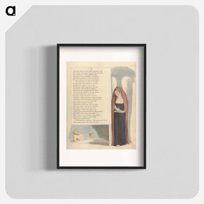 アートポスター-Young's Night Thoughts, Page 27, "O treacherous conscience!" - ウィリアム ブレイク Poster.