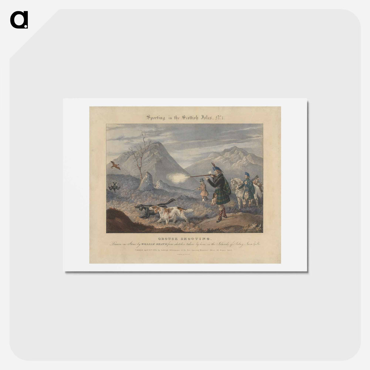 アートポストカード-Sporting in the Scottish Isles: No. I. Grouse Shooting
 - イェール大学アートギャラリー Postcard.