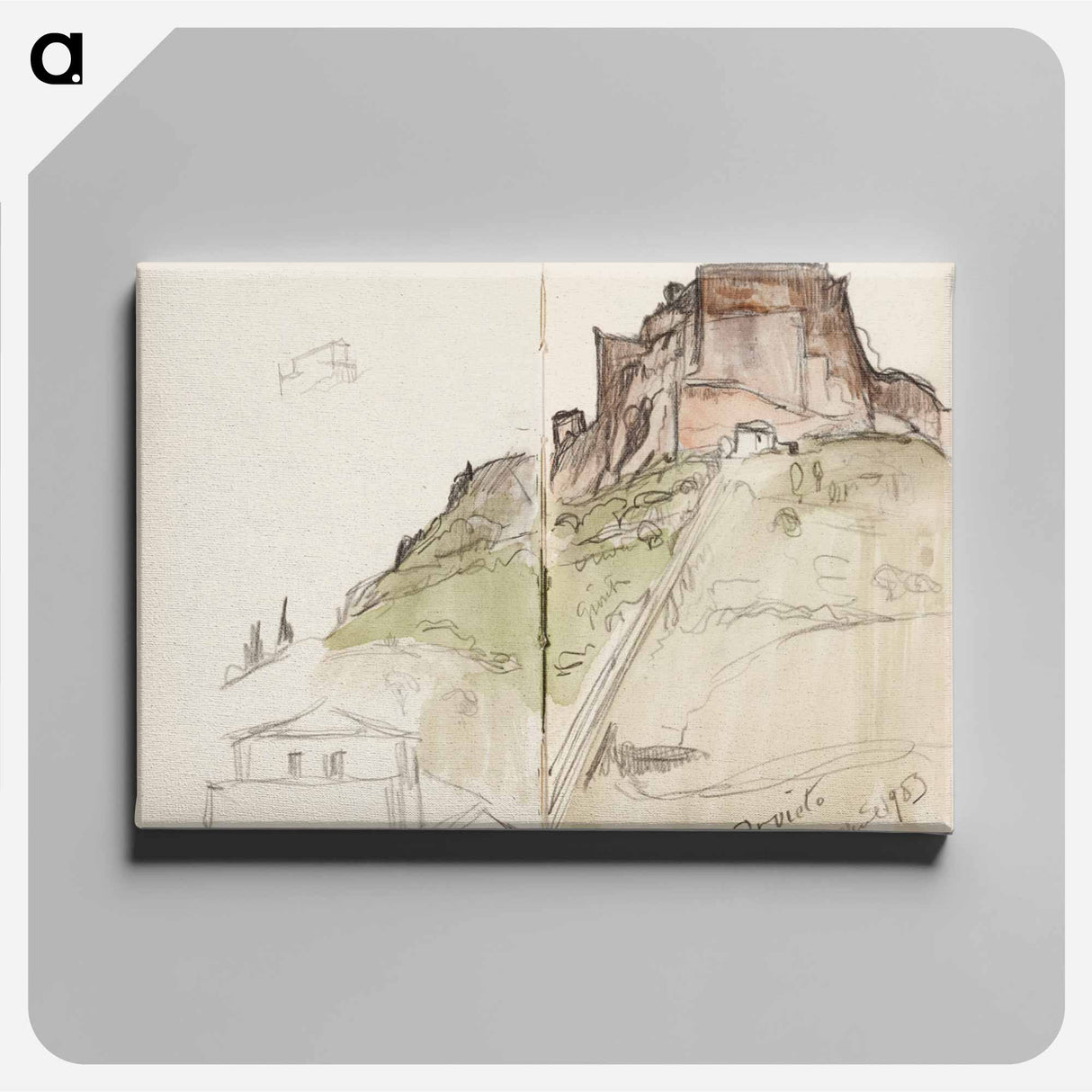 (unknown)part of a sketchbook - アルバート エーデルフェルト Canvas.