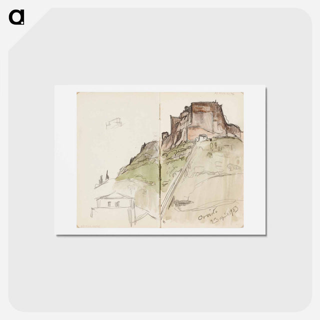 アートポストカード-(unknown)part of a sketchbook - アルバート エーデルフェルト Postcard.