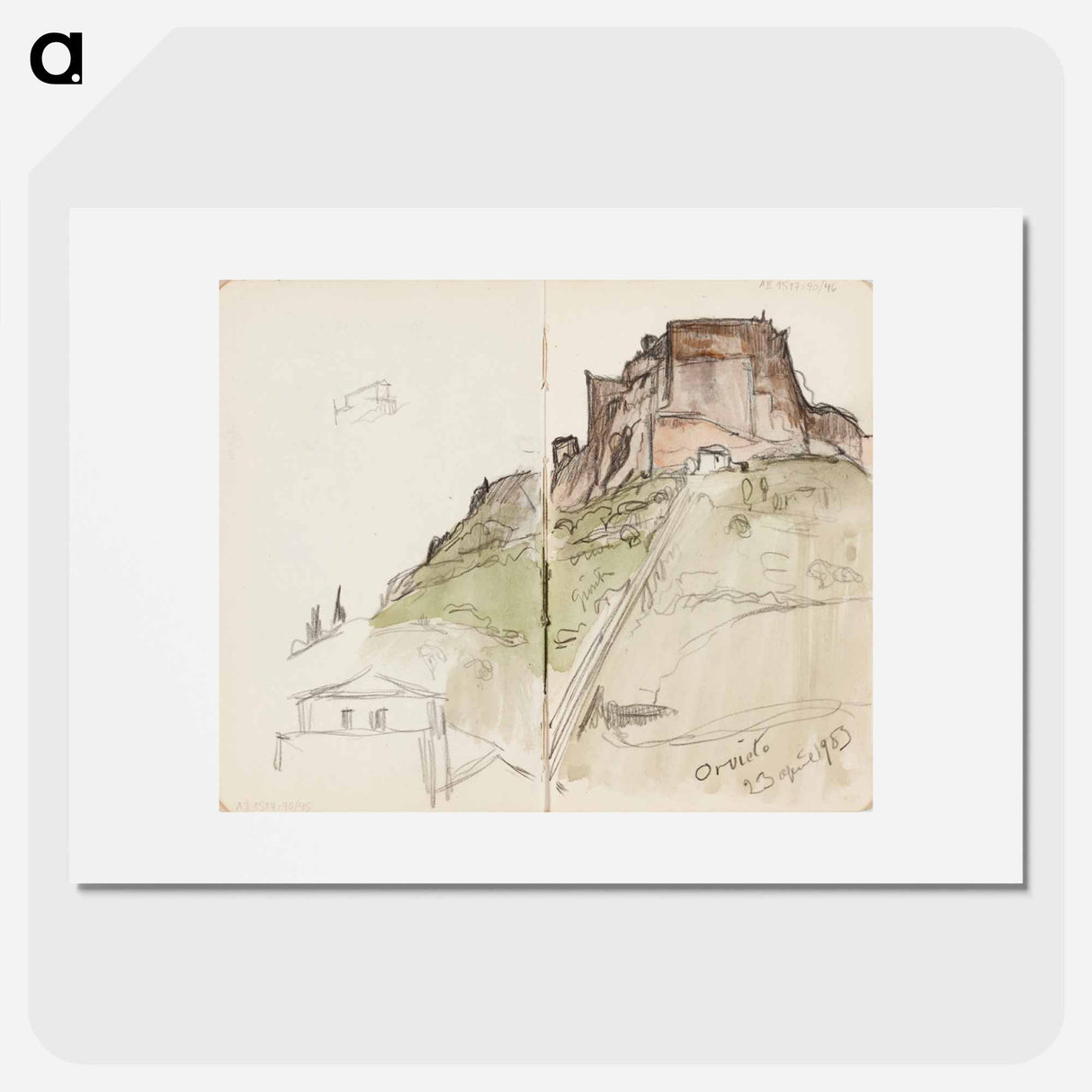 (unknown)part of a sketchbook - アルバート エーデルフェルト Poster.