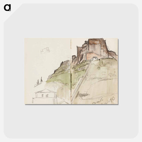 アートポストカード-(unknown)part of a sketchbook - アルバート エーデルフェルト Postcard.