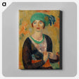 アートパネル-Girl in Green Turban
 - バーンズ・コレクション Canvas.