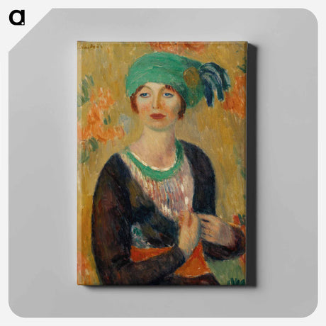 アートパネル-Girl in Green Turban
 - バーンズ・コレクション Canvas.