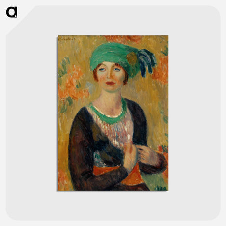 アートポストカード-Girl in Green Turban
 - バーンズ・コレクション Postcard.