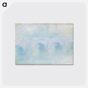 アートポストカード-Waterloo Bridge - クロード モネ Postcard.
