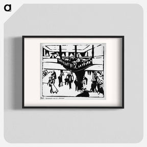 アートポスター-Ball - エルンスト ルートヴィヒ キルヒナー Poster.