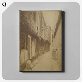 アートパネル-Rouen, Impasse des Hauts-Mariages
 - ウジェーヌ アジェ Canvas.