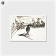 アートポストカード-At the Circus: Free Horses - アンリ ド トゥールーズ ロートレック Postcard.